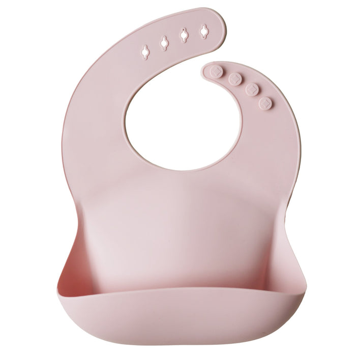 Mushie silikoninen ruokalappu (Blush)