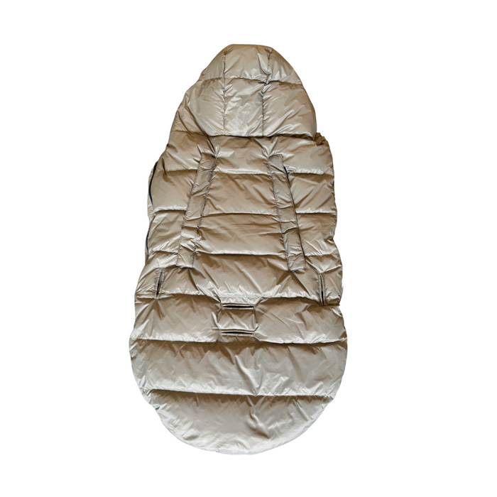 Lämpöpussi vaunuihin ja rattaisiin (untuva, beige)